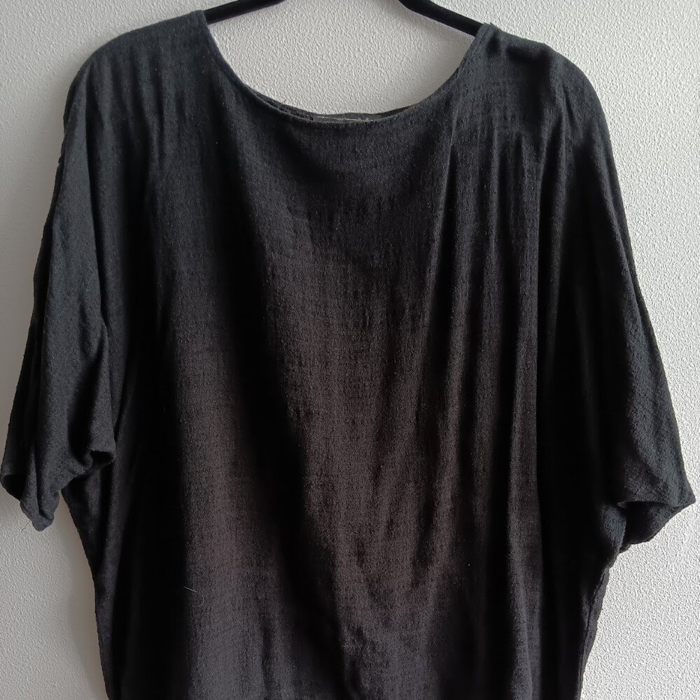 Black Short Sleeve Plus Size To The Max by Arthur Max Top